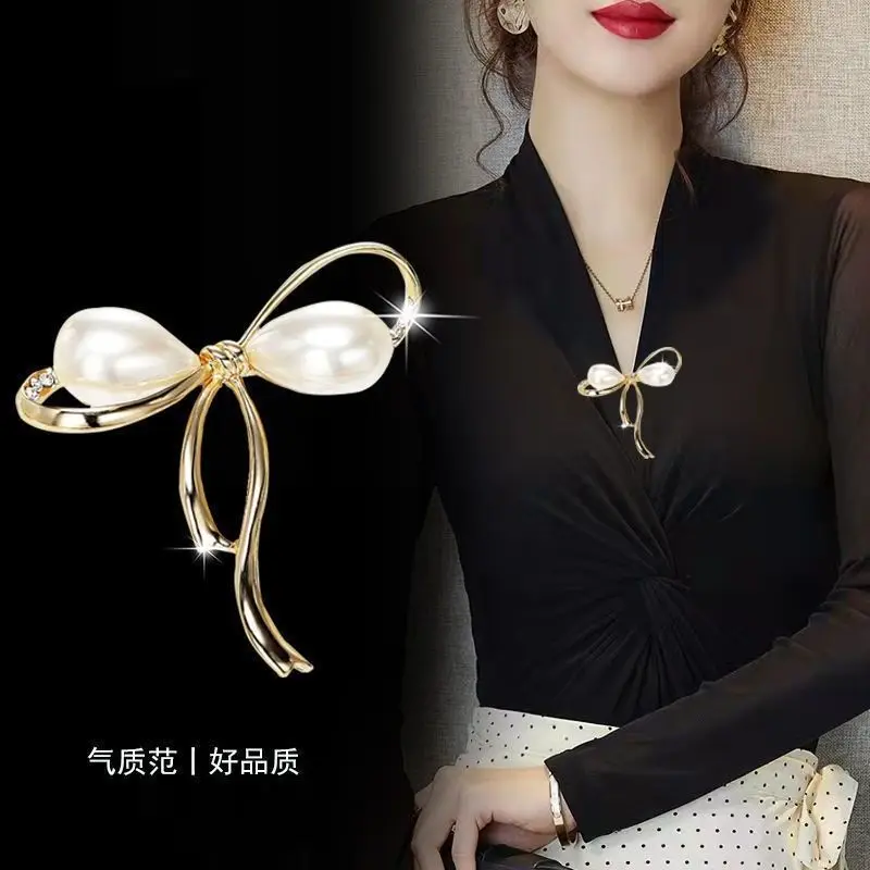 Brooch High-End Clothes Neckline Too Low Artifact High-Grade Corsage Temperament Pin Anti-exposure Safe Accessories Women