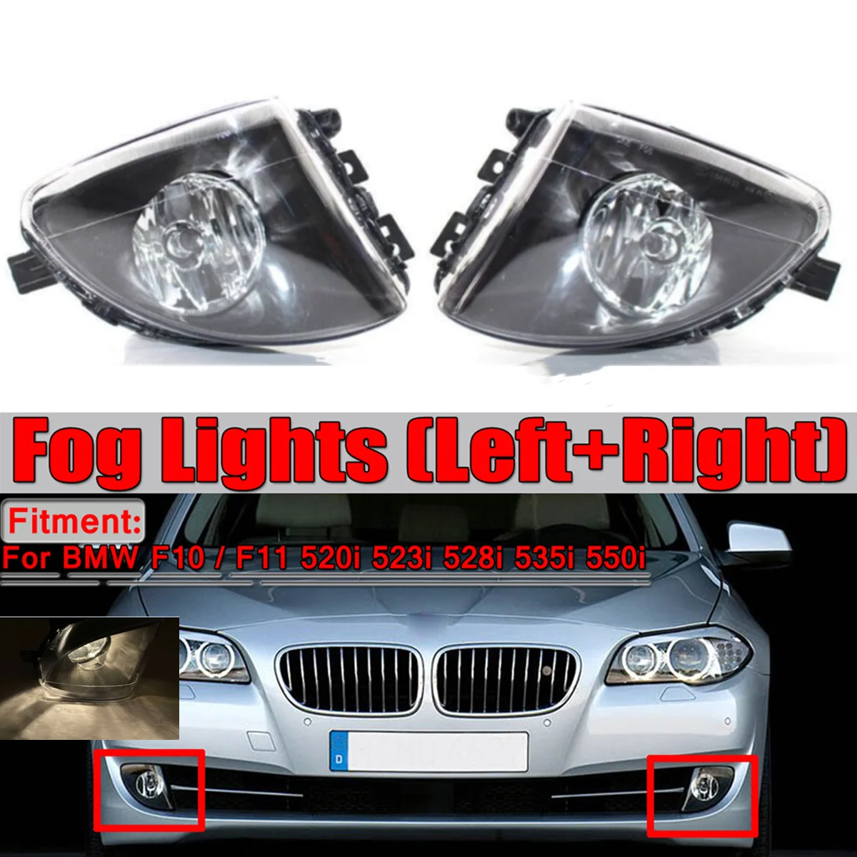 Противотуманные фары для BMW 5 серии F10 F11 F18 520d 523li 525li 530li 2010-2014 крышка