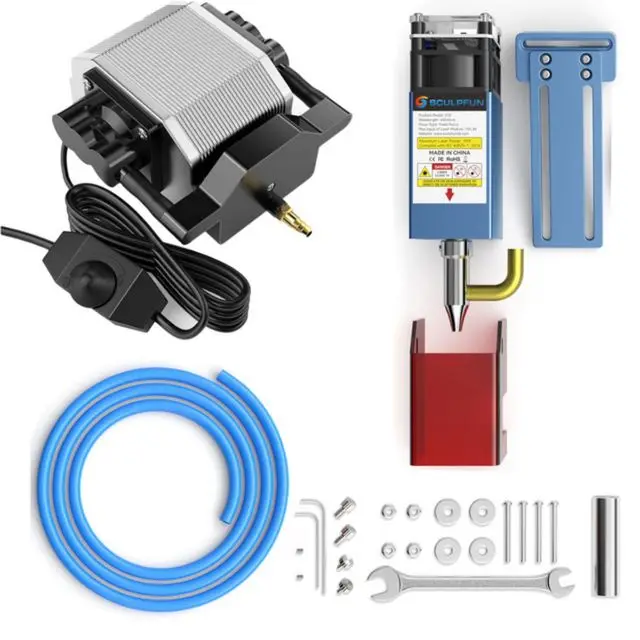 Sculpfun S10 s9 s6 Pro Gravador a Laser de Alta Densidade Feixe de Laser 30l Min Laser Auxiliar de ar Bomba Compressor de ar para Gravador a Laser