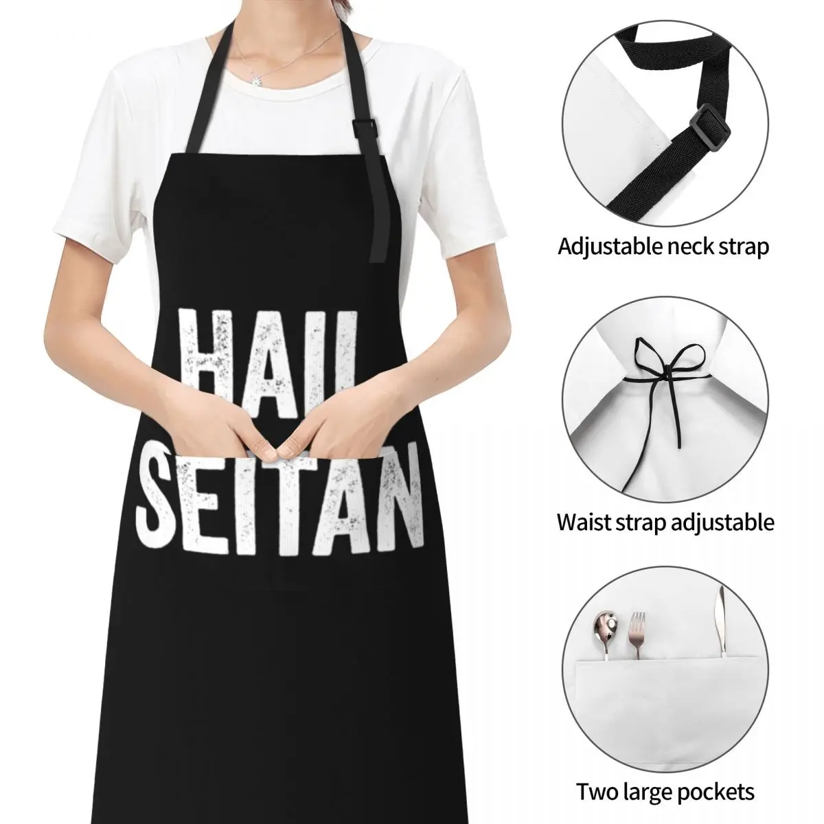 Фартук для вегетарианских сообщений из града пикантный кухонный фартук мужчин и
