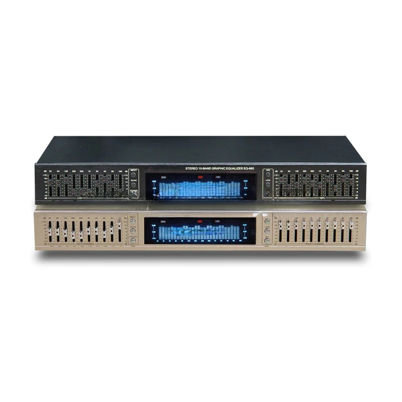 Двойной 10-полосный стереоприемник со встроенным домашним эквалайзером высокого