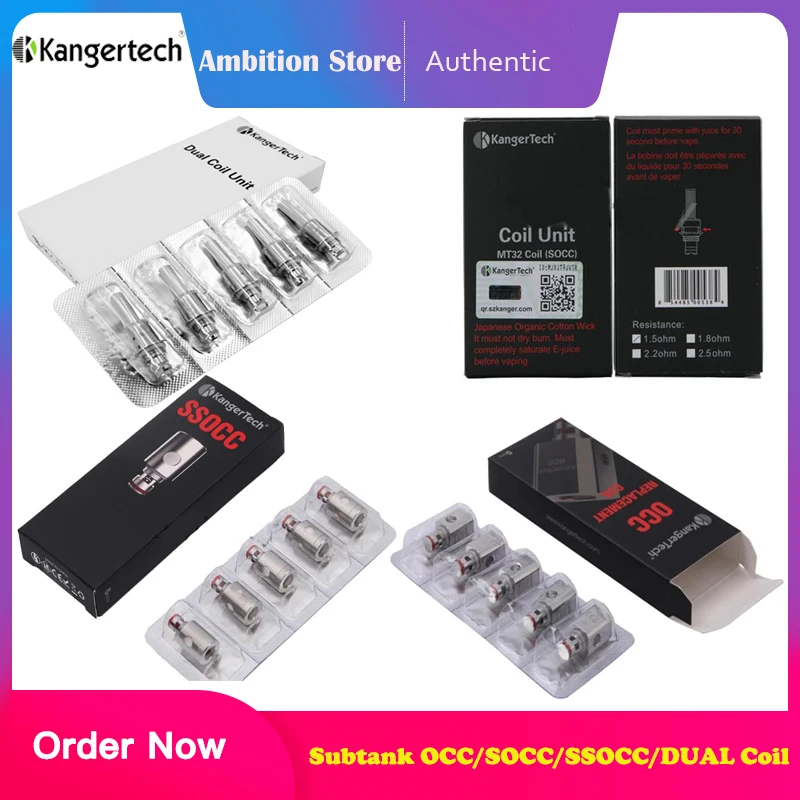 Kanger Subtank OCC/SOCC/SSOCC/сменная деталь двойная катушка для 5 шт./упак. аутентичный |
