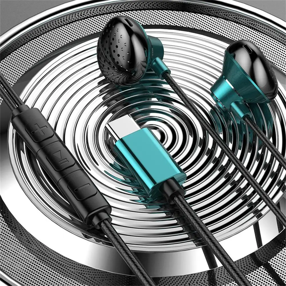 

T3 Type-c Wire-controlled Gaming Headset Ergonomic In-ear Subwoofer Hifi Music Earphone With Microphone