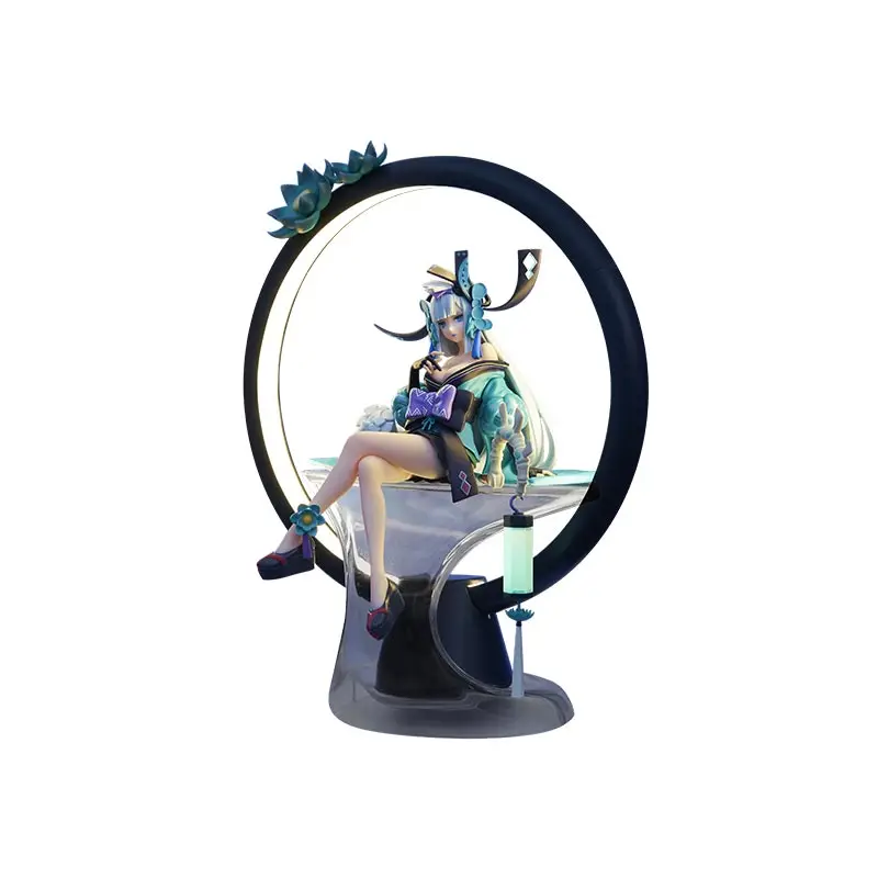 

Figure Around Anime Game Onmyoji Aoandon Sitting Posture Luminous Collection Edition Model Garage Kit Toys Ornaments