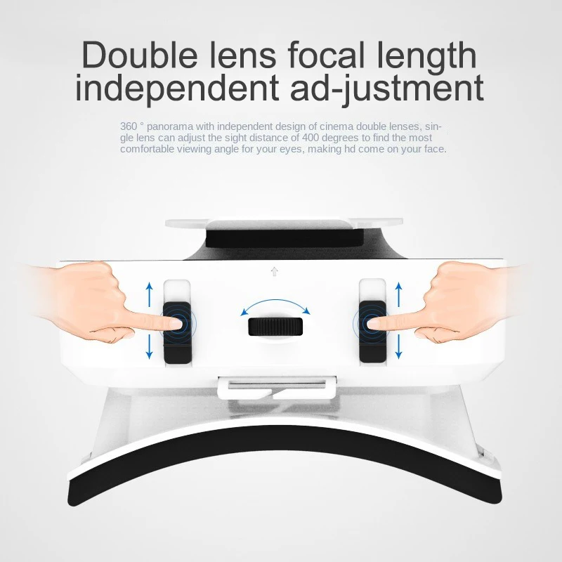 Virtual Reality 3D VR Headset Smart Glasses Helmet for Smartphones Games 360 HD Movies Binoculars with Controllers - купить по