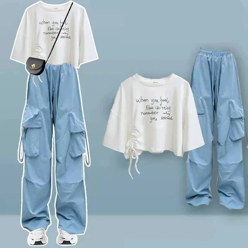 Женские летние футболки и брюки МуXinYF