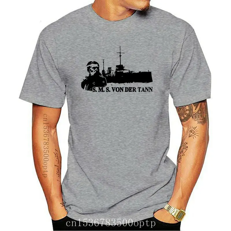 

Camiseta de algodón 2021, camiseta de verano de SMS, von der, Tann, Greater, Schlachtkreuzer, deutsche Marine, novedad de 2021
