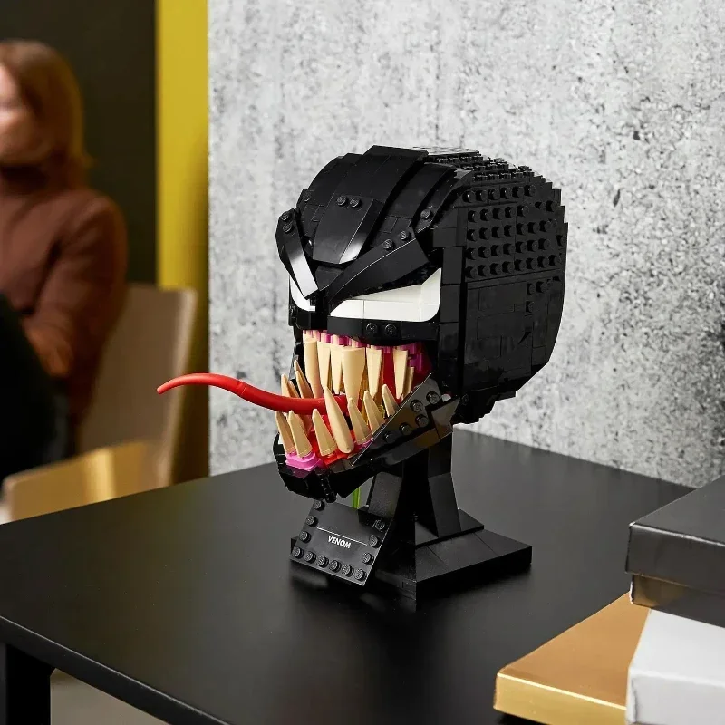 Новый MOC 76187 модель шлема Venom строительный блок архитектура образовательная