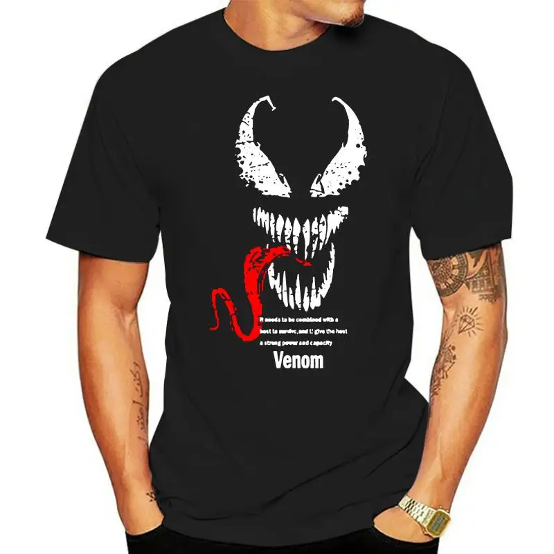 

Venom-Camiseta с мультяшными рисунками для мужчин, спортивная одежда, регулируемая, летние, 100% хлопок, a la moda