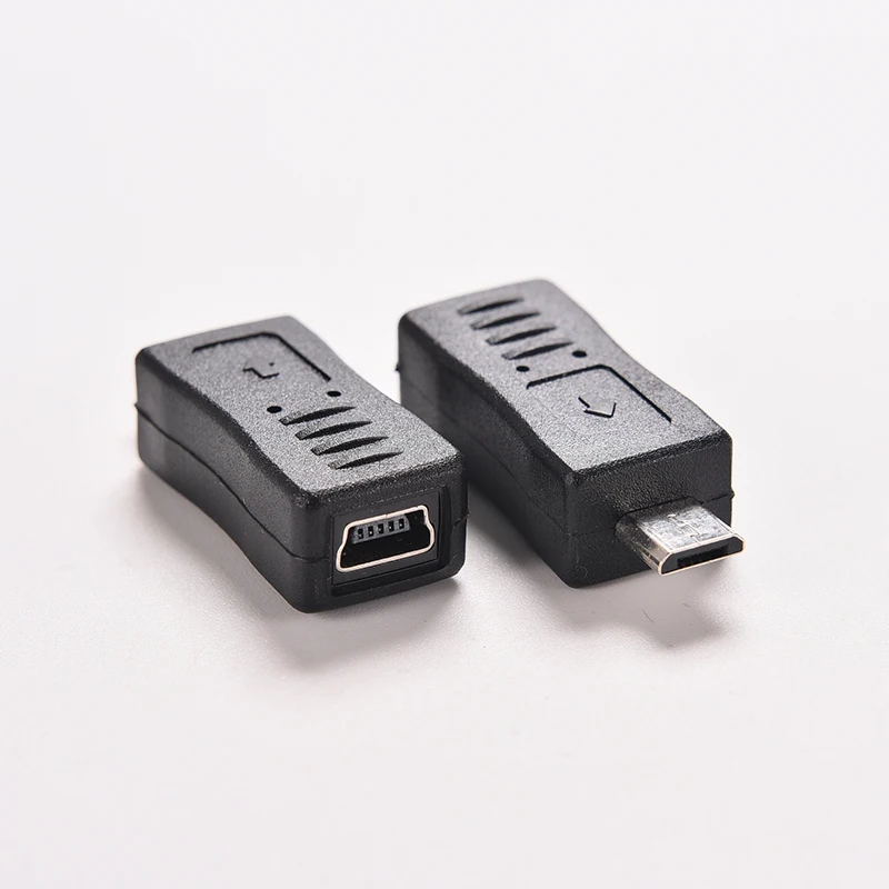 

1pc Micro USB Male to Mini USB Female Adapter Connector Converter Adaptor for Mobile Phones MP3