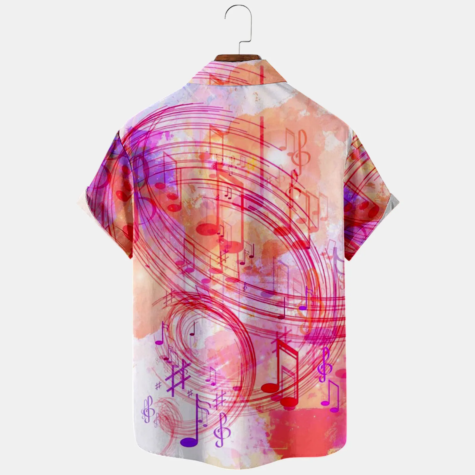 Рубашка мужская с музыкальным принтом модный топ в стиле Харадзюку рубашка