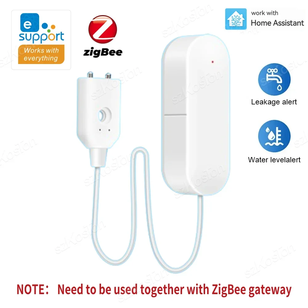 

Смарт-датчик утечки воды ZigBee, детектор уровня воды, система безопасности, работает со шлюзом eWeLink Zigbee