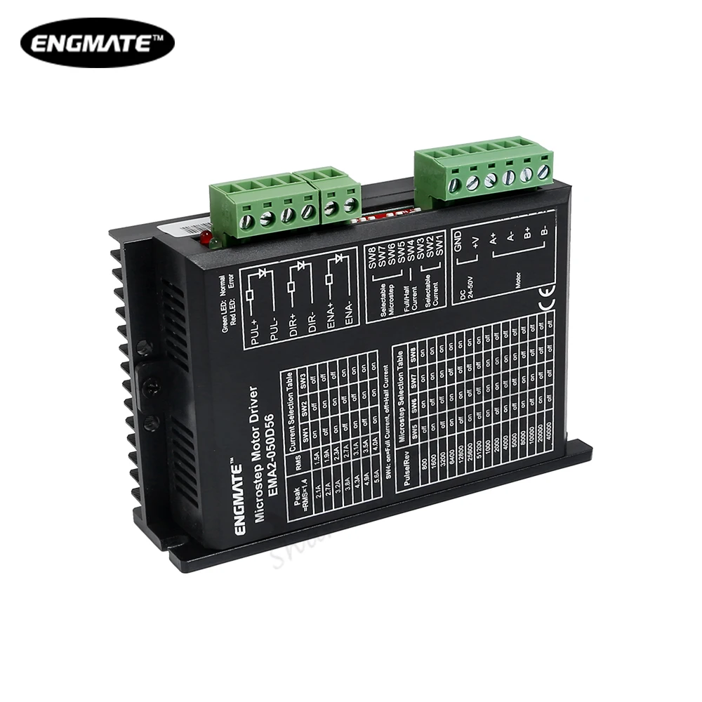 Драйвер шагового двигателя ENGMATE DM556D EMA2-050D56, 2,1-23/34 A, 24-50 В постоянного тока для фрезерного станка с ЧПУ, Nema, шаговый двигатель для самостоятельной сборки