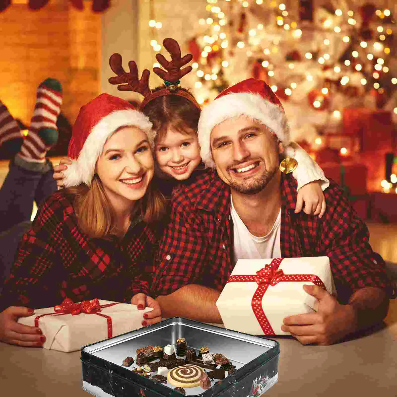 Коробка для печенья банка конфет коробки железный чехол уплотнитель