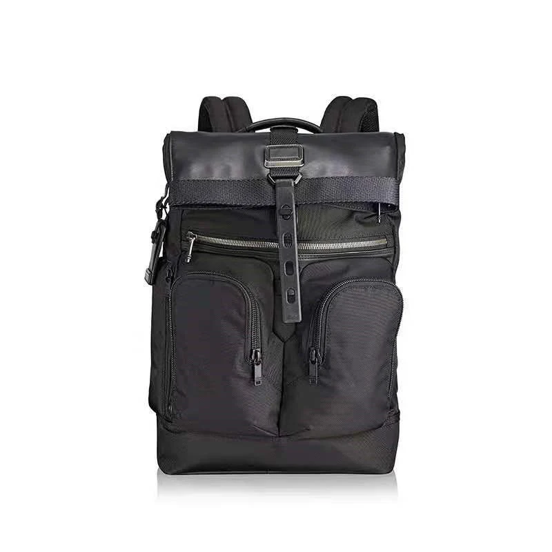 

232388 new pattern European and American business multi-purpose men's roll top backpack computer bag