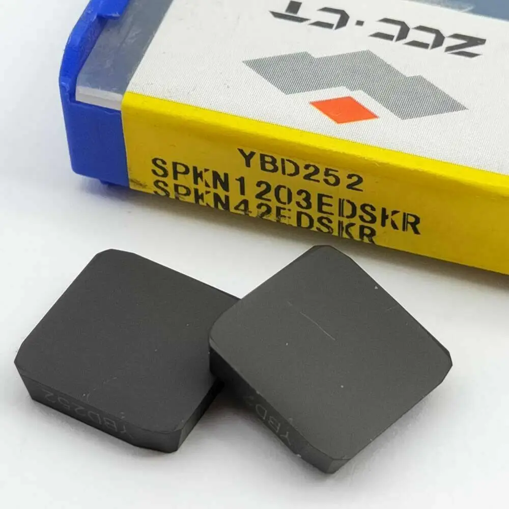 

10p SPKN1203EDSKR YBD252 SPKN1203 EDSKR YBD252 SPKN 1203 Carbide Milling Inserts Turning Tools Cutter Lathe Blade For cast iron