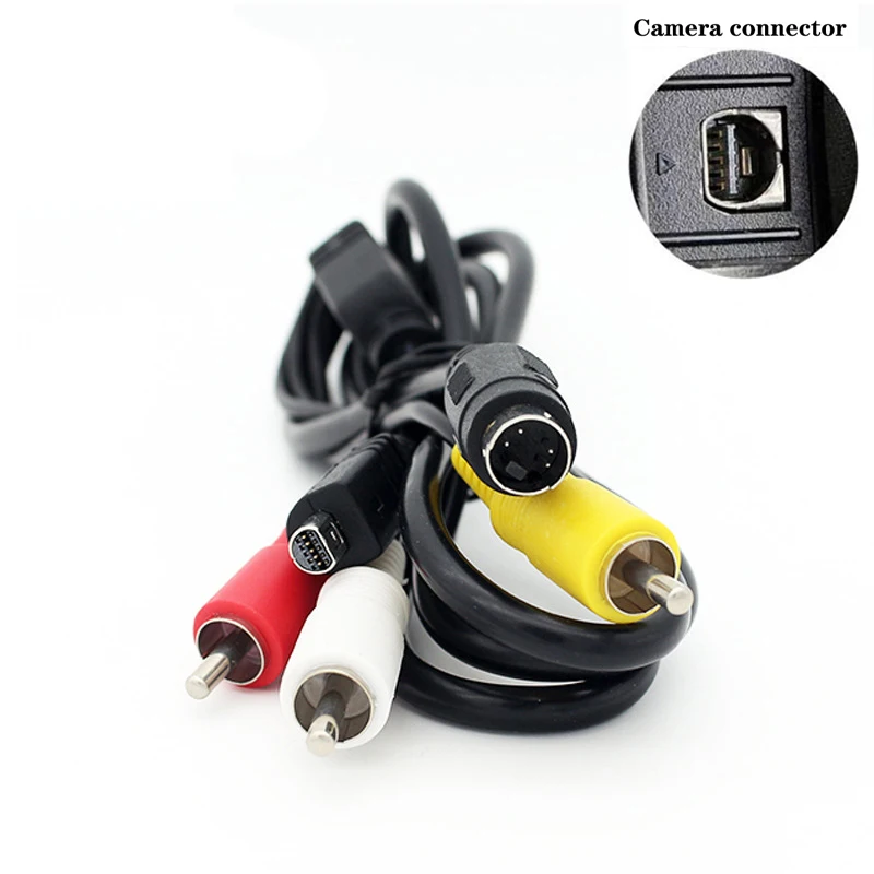 vmc-30fs for Sony DCR Handycam Camcorder Digital Camera VMC-15FS A/V Cable 10-Pin DVI DV Connector to 3 RCA S-Video AV Line