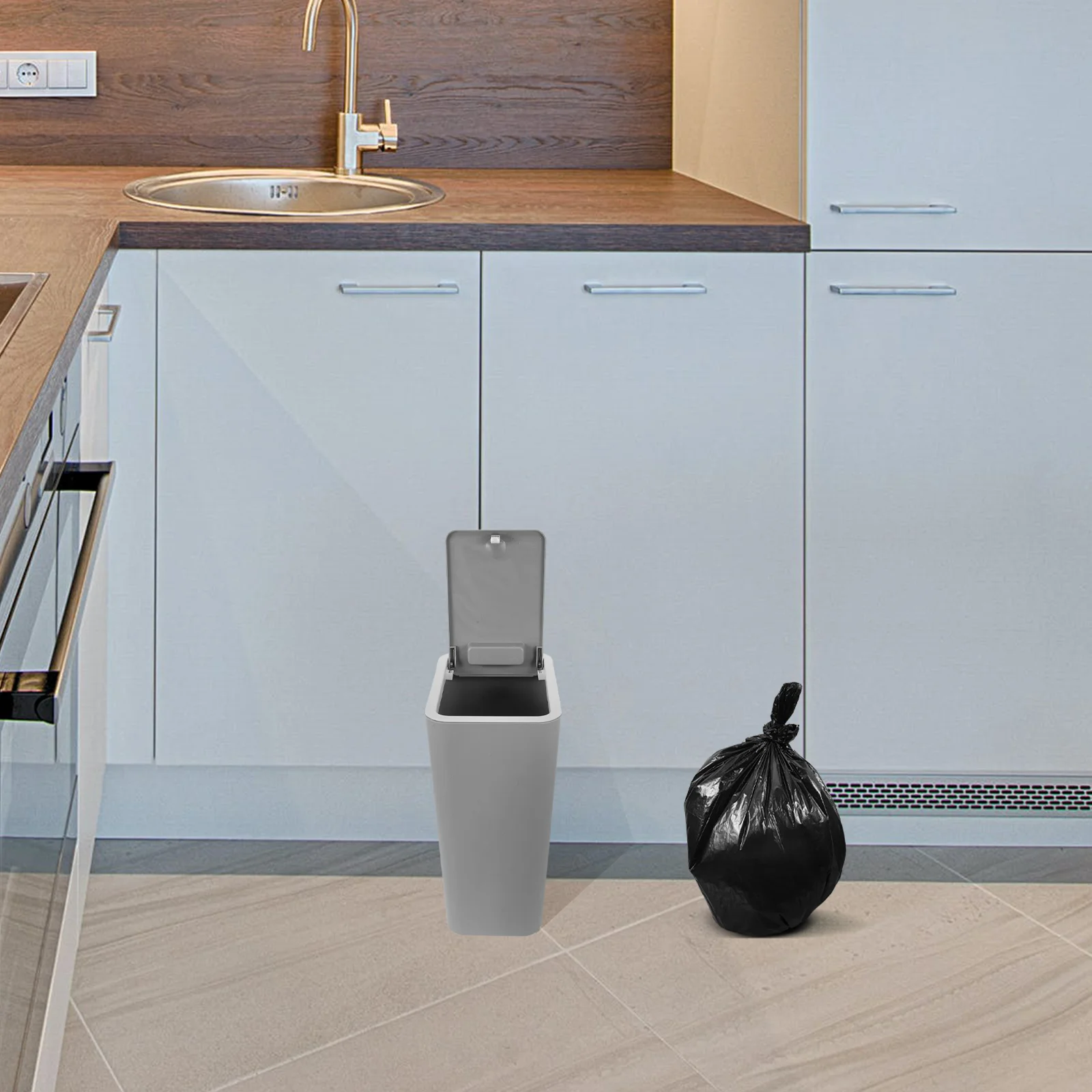 Мусорная корзина с крышкой автоматическое устройство для мусора офиса ванной