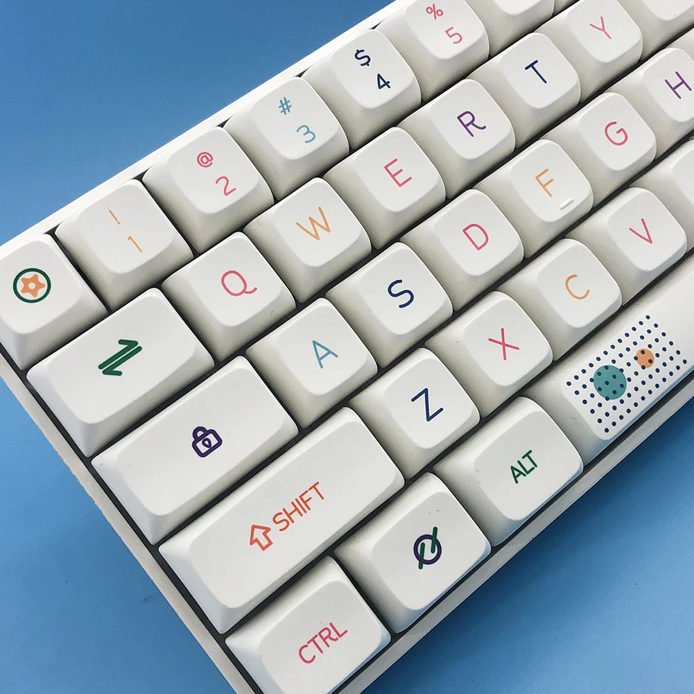 

Колпачки для ключей PBT, колпачки для ключей XDA, персонализированные английские японские колпачки для ключей с сублимационной печатью для ...