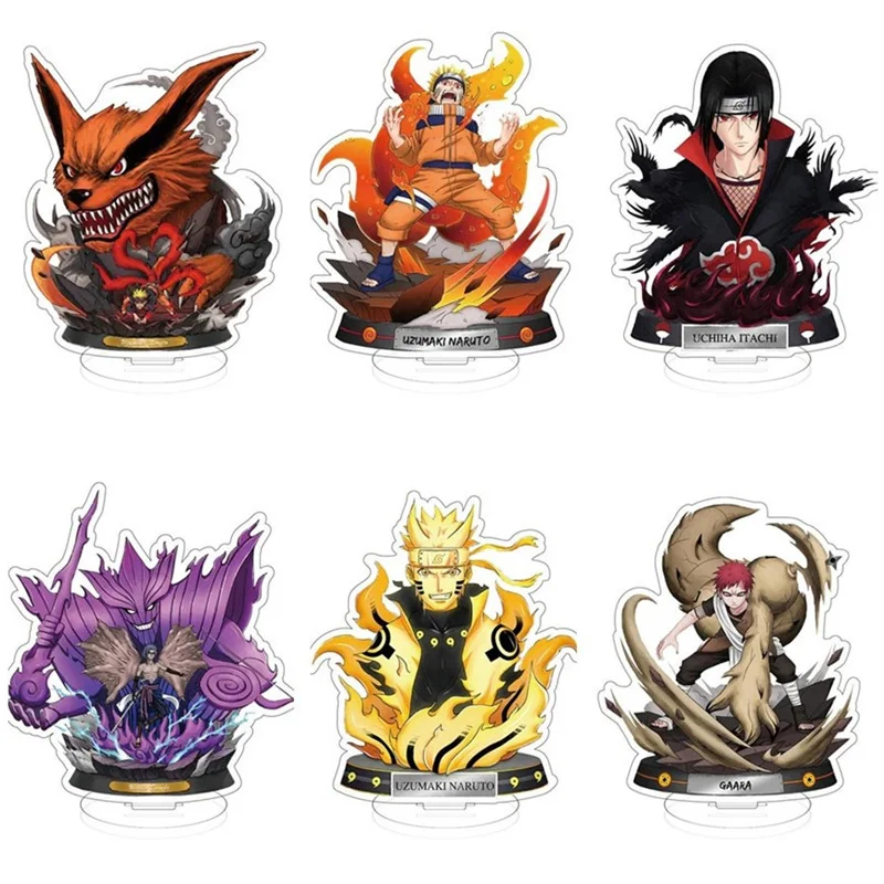 

15 см Фигурки героев аниме Наруто Учиха Итачи Гаара Курама подставка мультяшная модель аксессуары реквизит Рождественские подарки