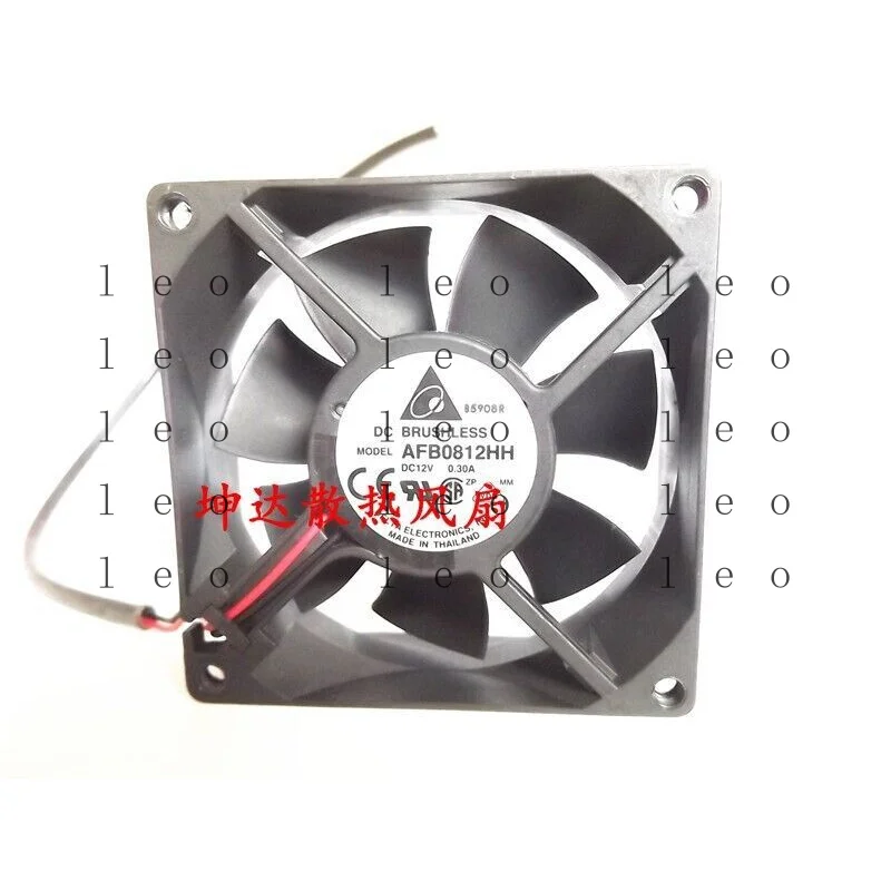 Фото Вентилятор EE 1 шт. AFB0812HH 12V 0.30A 8025 8 см 2-контактный для корпуса ПК # A6-4 №1