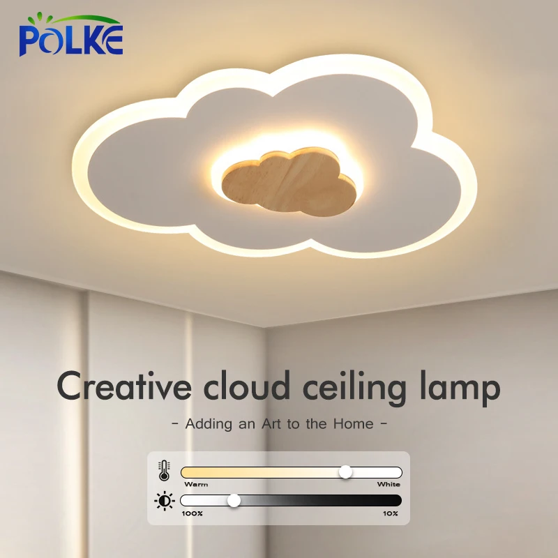

Creative Clouds Ceiling Lamps 15W 30W 48W Modern Ultra Thin Led Ceiling Light Fixtures For Living Room Bedroom Panel Light