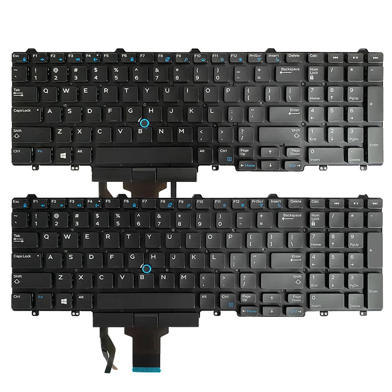 Новая клавиатура для ноутбука совместимая с DELL E5550 Precision 3510 3520 3530 M3510 7510 7710 M7720 M7520