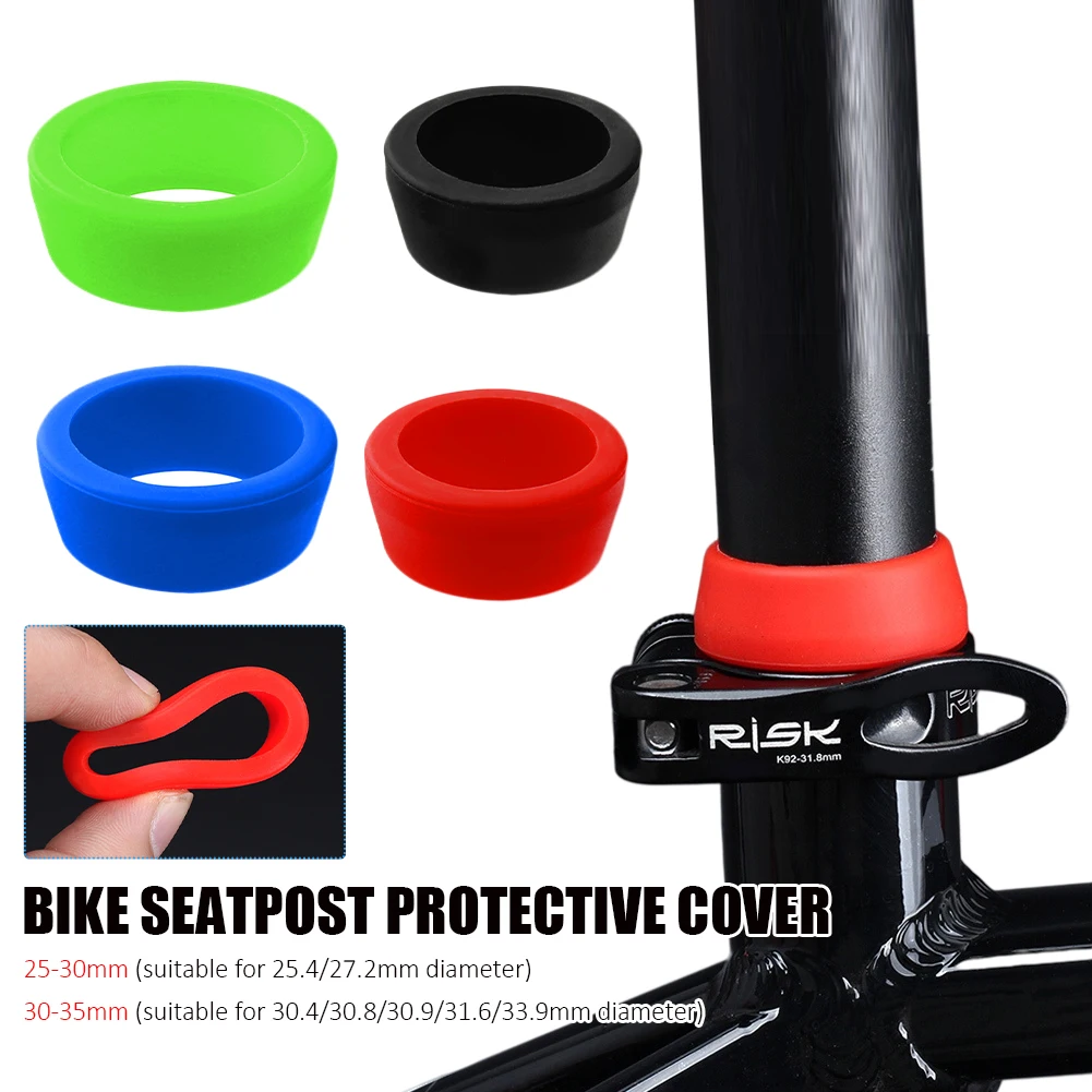 

1Pc Bicycle Seat Post Rubber Ring Dust Cover Silica Gel Waterproof MTB Road Bike Seatpost Protective Case Cycling Accessories