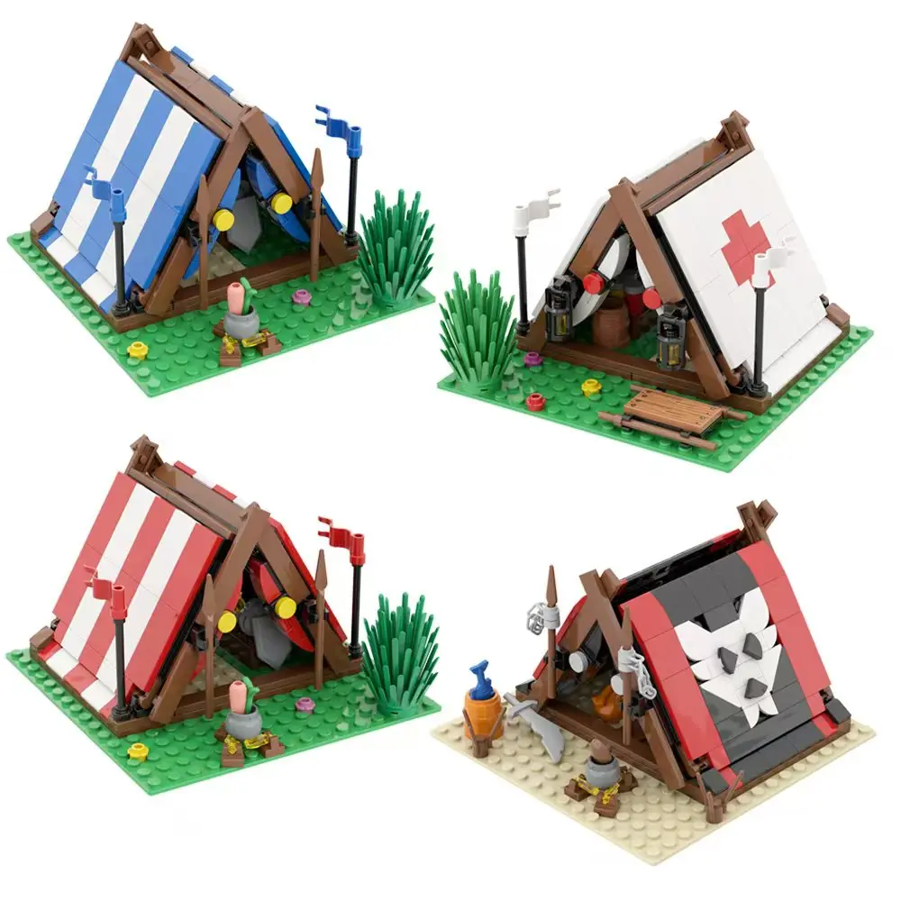 Комплект строительных блоков MOC Средневековый замок