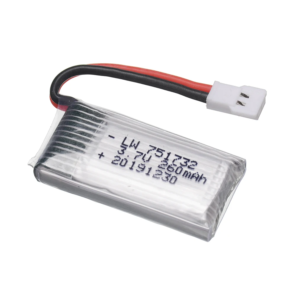 3.7v 260mah lipo battery for eachine h8 jjrc h2 h 48 h8mini rc drone helicopter with spare parts | RC Quadcopter