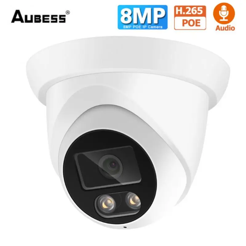 

New 4K 8MP IP Camera Audio Outdoor POE H.265 Onvif Wide Angle 2.8mm AI Color Night Vision Home CCTV Video Surveillance Security
