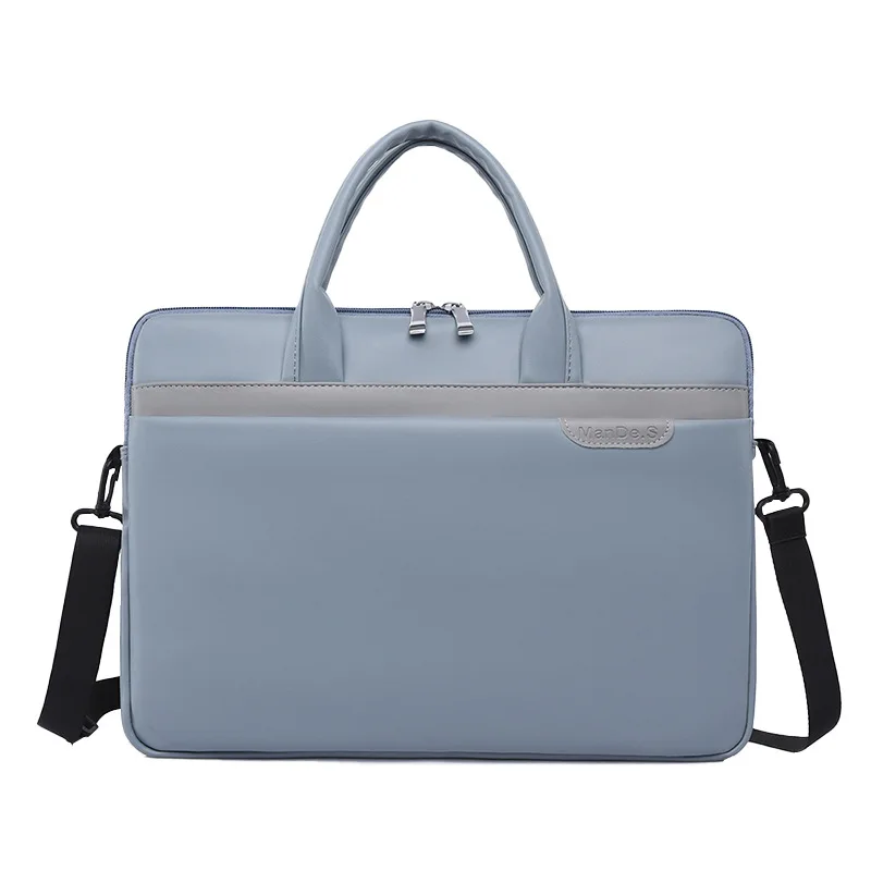 

Fashion Solid Women Men PU Waterproof Laptop Briefcase Handle Shoulder Bag