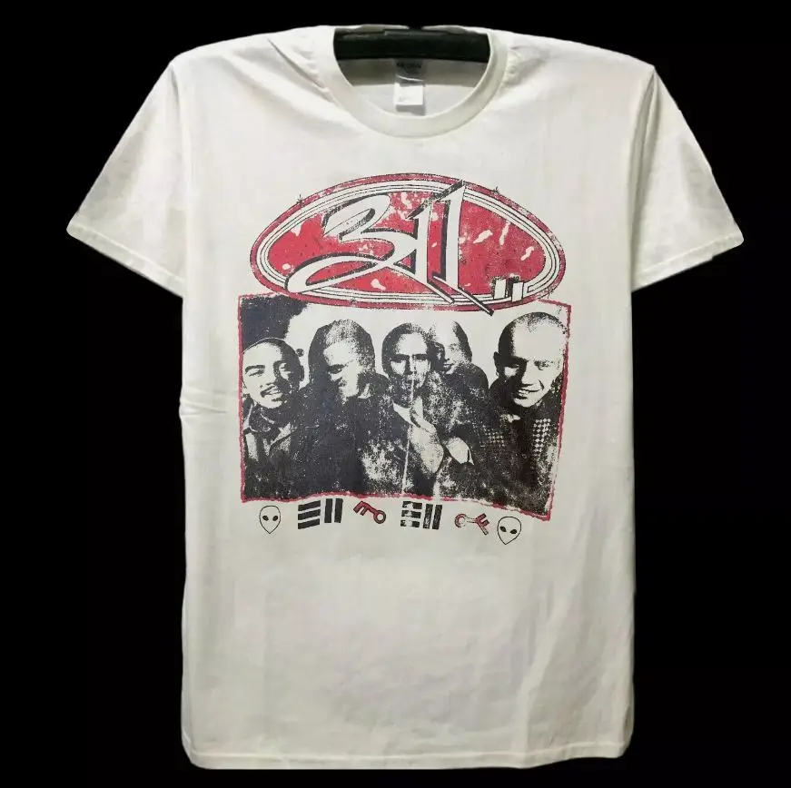 Классическая новая мужская футболка Band 311 S 5XL