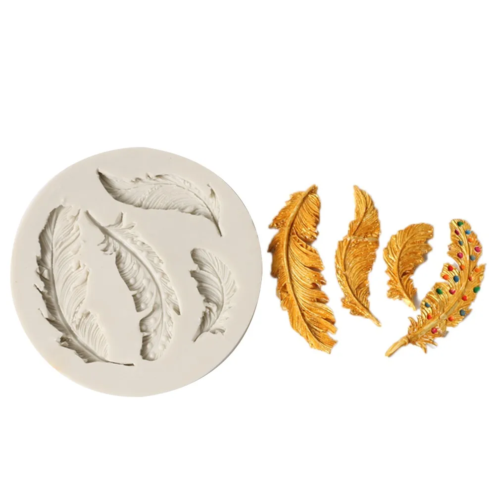 

2Pcs Tree Leaf Silicone Mold Fondant Candy Molds for Sugarcraft Cake DIY 3D Decorating Tools Kit Biscuit Decor
