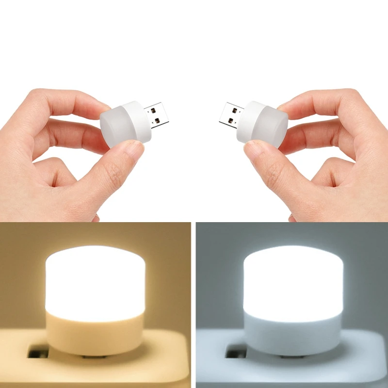 

Mini USB Plug Lamp 5V Super Bright Eye Protection Book Light Computer Mobile Power Charging USB Small Round LED Night Light