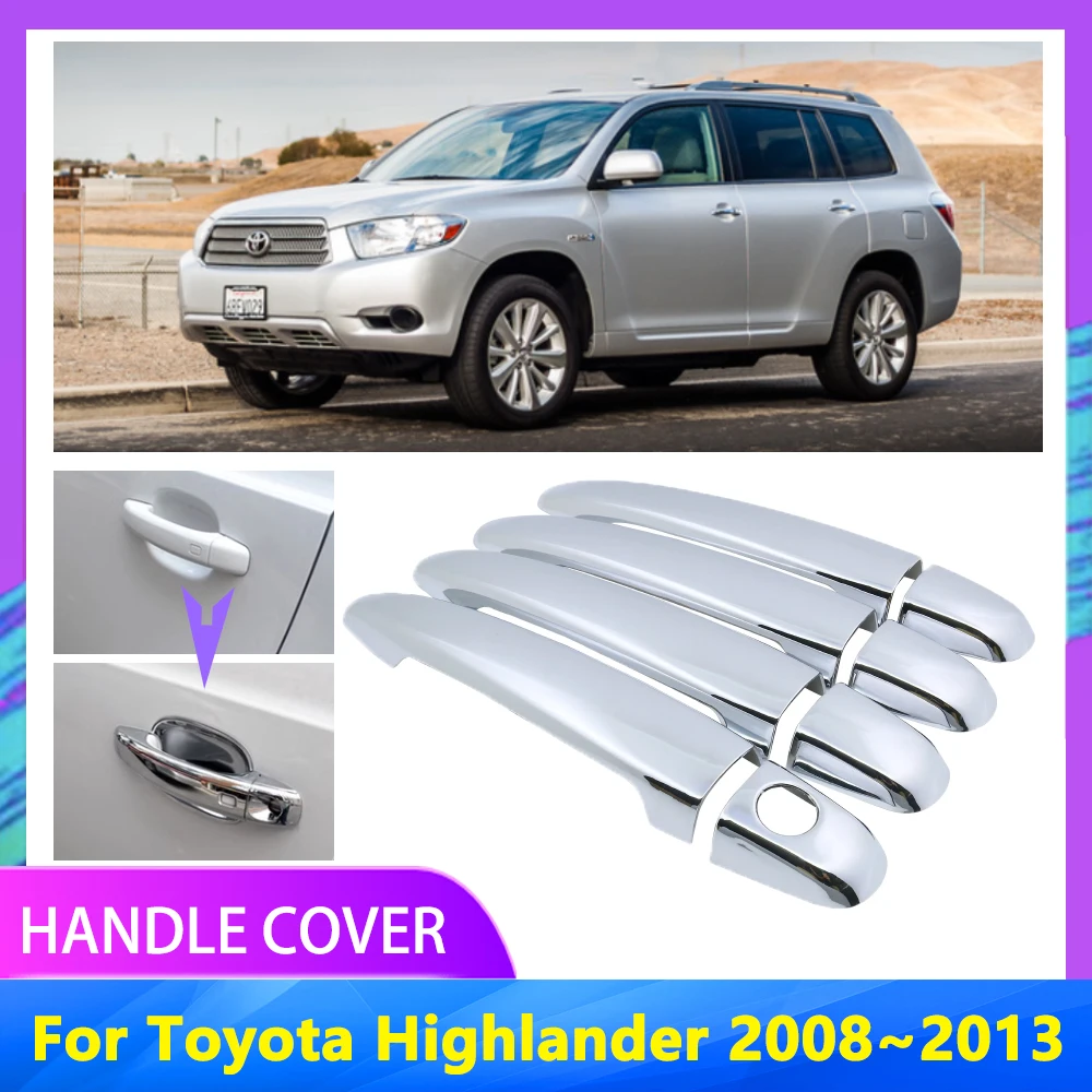 Не ржавеет для Toyota Highlander Kluger XU40 2008 2009 2010 2011 2012 2013 Защитная крышка ручки автомобиля