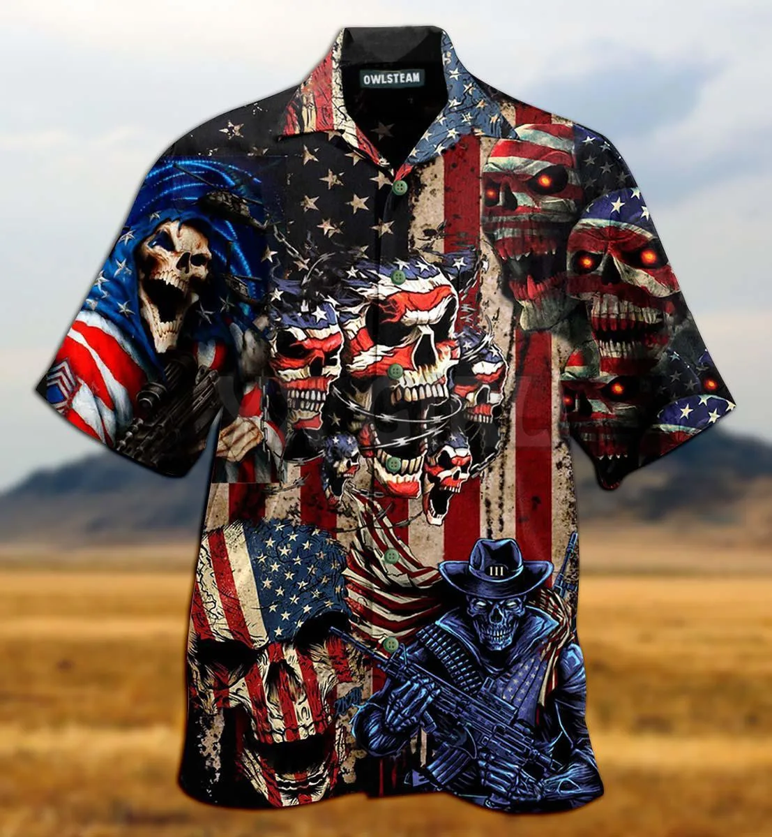 America Proud Happy Day Hawaiian Shirt 3D All Over Printed Hawaiian Shirt Men's For Women's Harajuku Casual Shirt Unisex