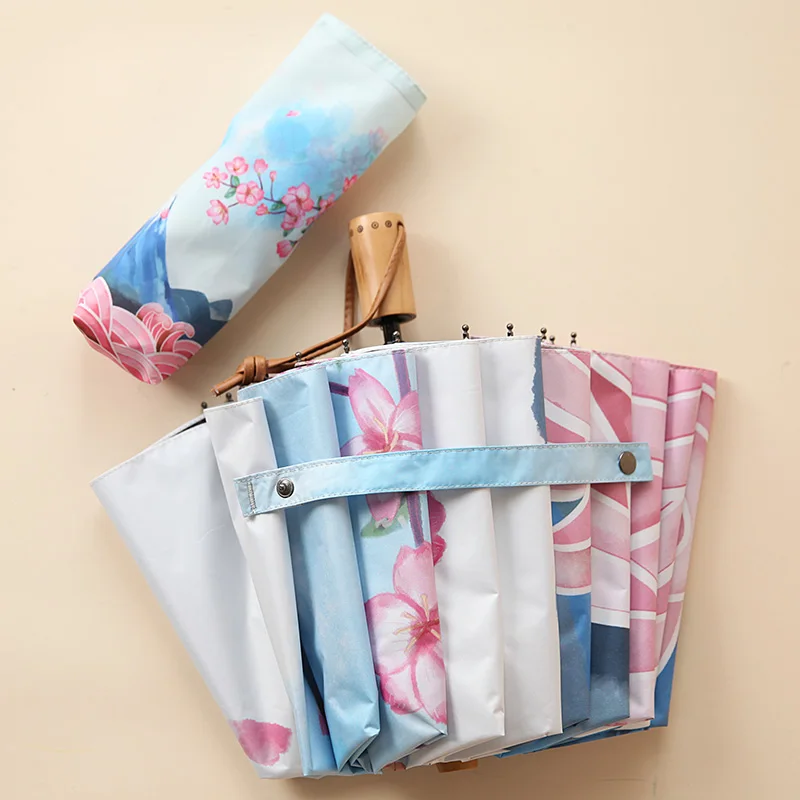 Бесплатная доставка женский зонт для девушек УФ-зонт свадьбы традиционный