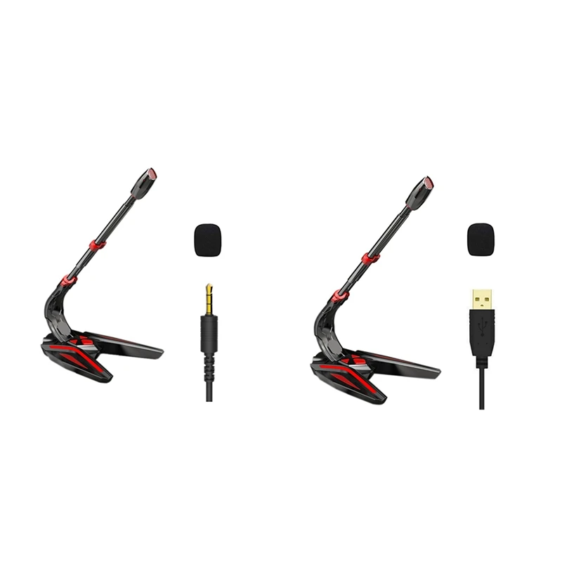 

Computer Gaming Microphone Studio Speech Microphone Omnidirectional Wired For PC Desktop Recording Chatting