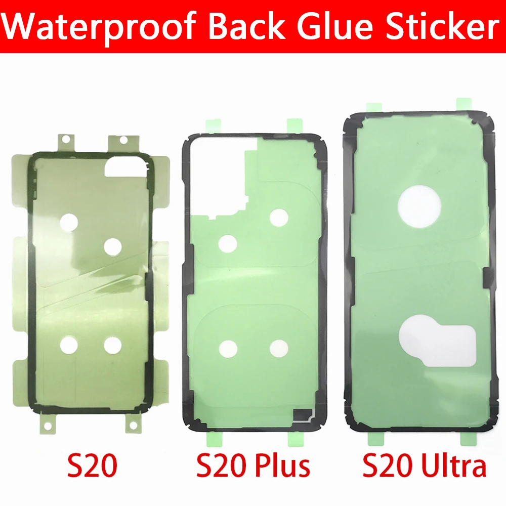 

10Pcs/Lot, New Waterproof Back Battery Glass Cover Glue Sticker Promo For Samsung S21 S20 Ultra S21 Fe S10 S10e S10 S9 S8 Plus