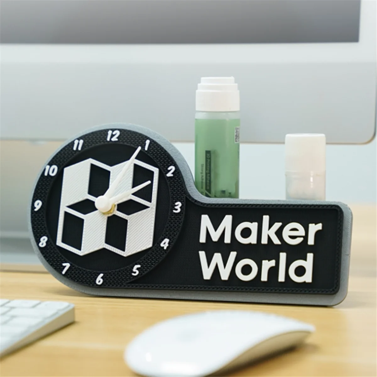 Фото Новинка для 3D-принтера Bambu Lab, креативная модель DIY, часы MH011, комплект компонентов для 3D-печати, креативный подарок «сделай сам» №2