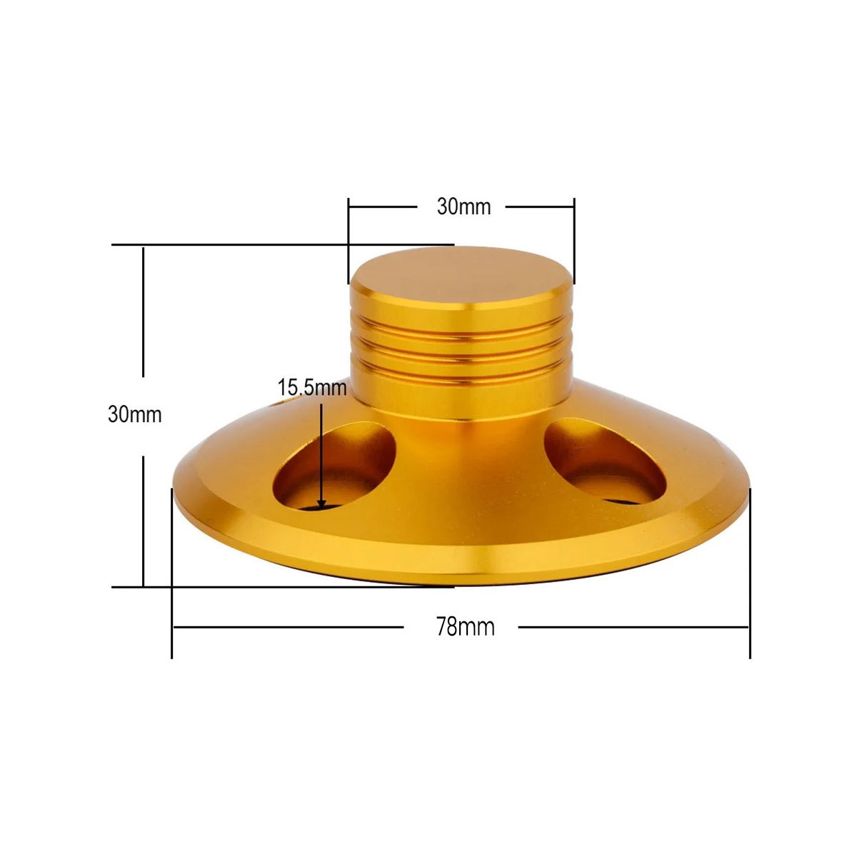 

1 шт. алюминиевый сплав виниловая пластина стабилизатор веса диск сбалансированный зажим для проигрывателя пластинок LP аксессуары золотой