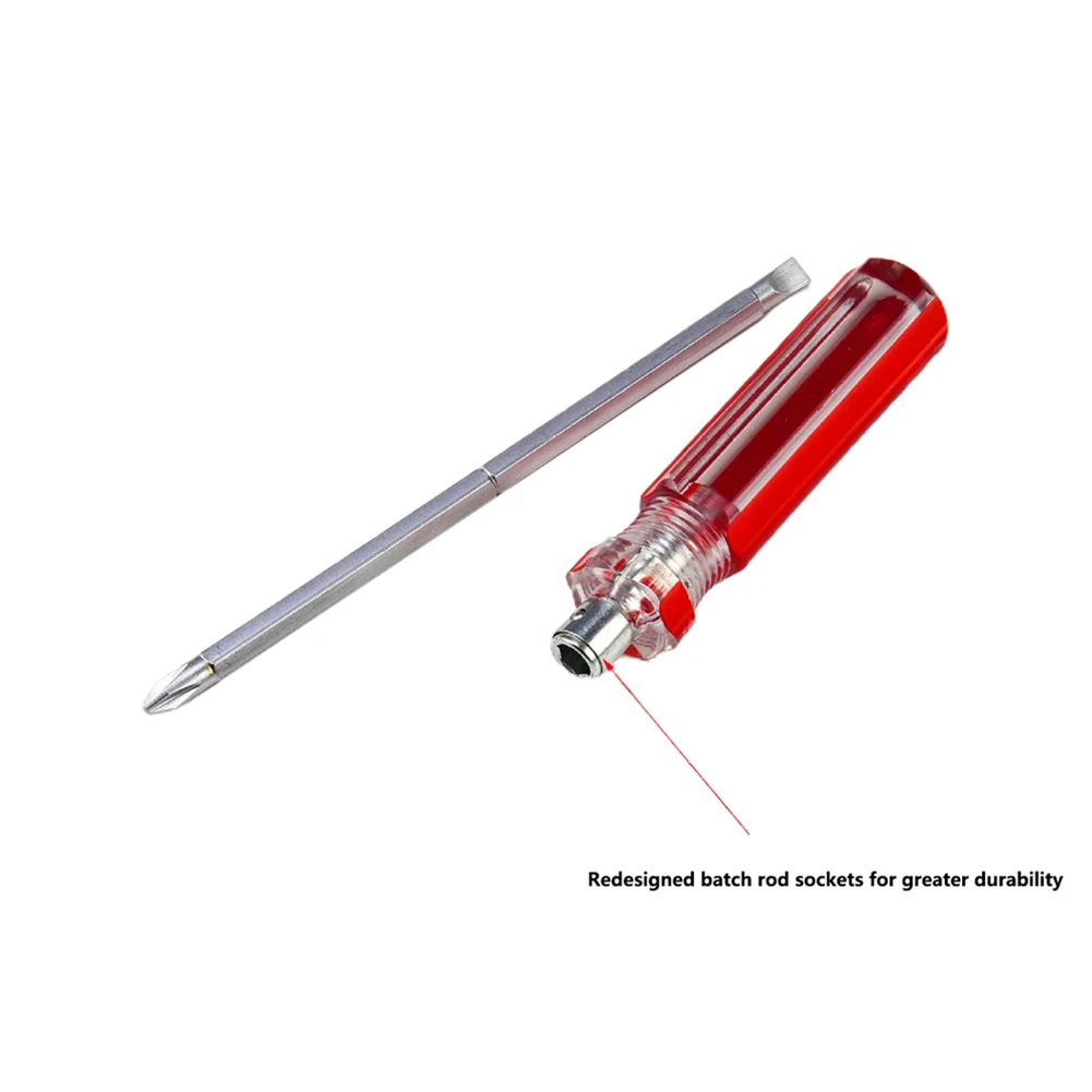 

2 Pcs Hand Screwdriver 5mm Slotted Cross Double Head 175mm Length For Consoles Mobile Phone Removing Repairing Manual Tools