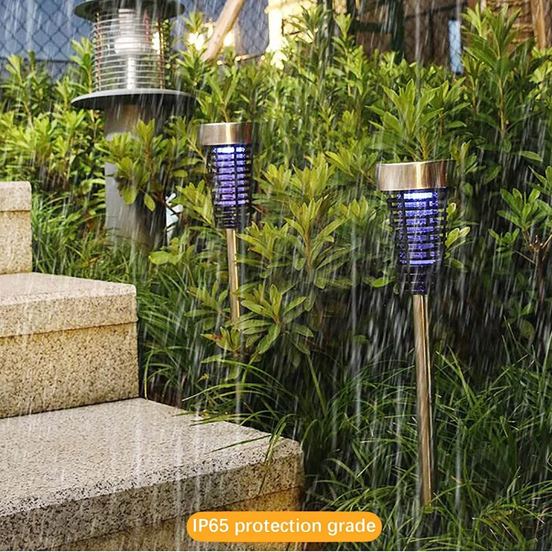 Светодиодная лампа от комаров на солнечной батарее уличная лампа-ловушка для с