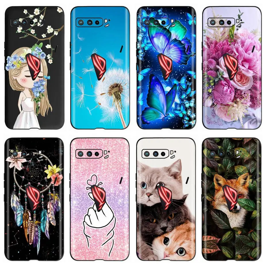 Чехол для Asus ROG Phone 3 чехол I003D I003DD ZS661KS стильный окрашенный чехол мягкий чехол для телефона чехол для Asus ROG Phone 3 Strix Rog3 Phone3 сумки