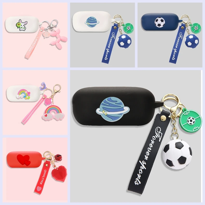 

Для QCY Fairy Buds T21 / Crossky GTR /T17 /T2C /G1, искусственный мультяшный Bluetooth, милый силиконовый чехол для телефона с животными