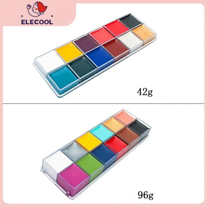 

12 Colors Non Toxic Halloween Party Oil Paint Body Art Painting Pigment Face Painting Cream Drama Make Up Tattoo Cosmetic