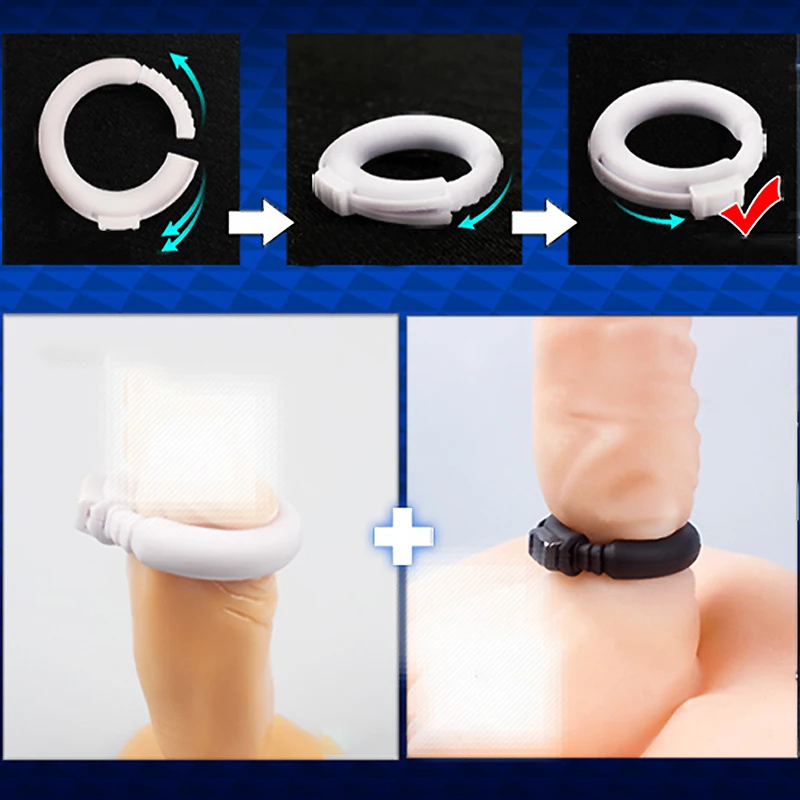 

Кольцо для пениса с задержкой эякуляции кольцо для эрекции Блокировка спермы Силиконовое уплотнительное кольцо многоразовое мужское кольцо для задержки эротическая тренировка секс-игрушки