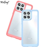 soft transparent case for honor x8 case anti knock silicone color slim back cover for honor x8 case for honor x8 x30 x30i 50 pro