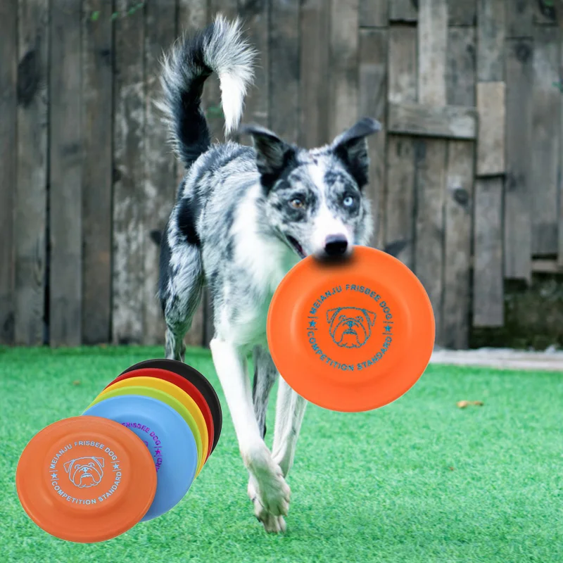 

Игрушка-тарелка для собак из мягкого ТПР прочного материала, летающие диски для больших собак, агрессивная Интерактивная летающая игрушка ...